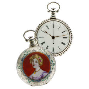 Swiss silver lever watch made for the Chinese market Circa 1860