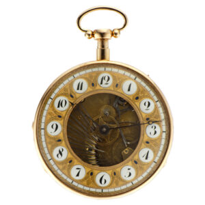 Fine Swiss 18K rose gold repeating musical pocket watch Circa 1820