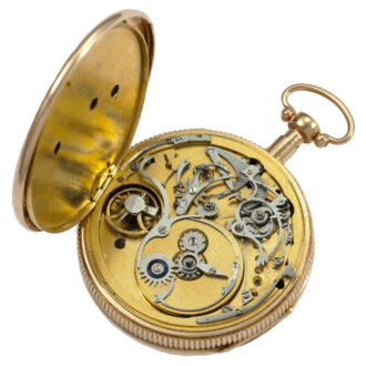 Fine Swiss 18K rose gold repeating musical pocket watch Circa 1820