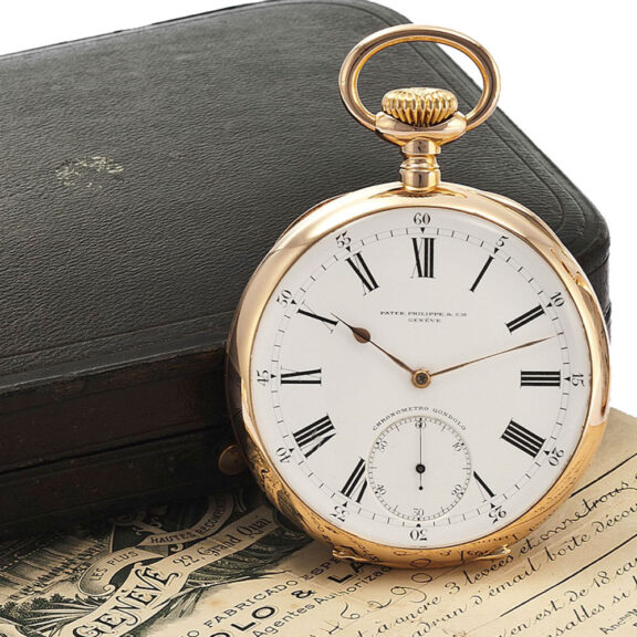 Swiss gold Chronometro Gondolo pocket watch Circa 1910