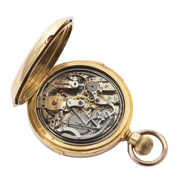 French gold half-quarter repeating pocket watch Circa 1880 French gold half-quarter repeating pocket watch Circa 1880