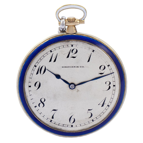 Swiss gold, enamel and diamond-set dress watch Circa 1910