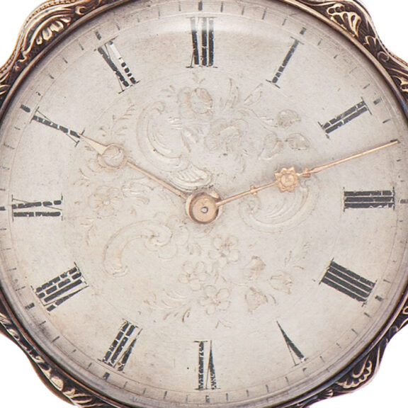 Swiss gold, enamel and pearl-set lady's pendant watch Circa 1850 Swiss gold, enamel and pearl-set lady's pendant watch Circa 1850