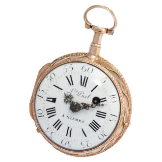 Belgian gold quarter repeating pocket watch Circa 1770