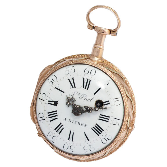 Belgian gold quarter repeating pocket watch Circa 1770