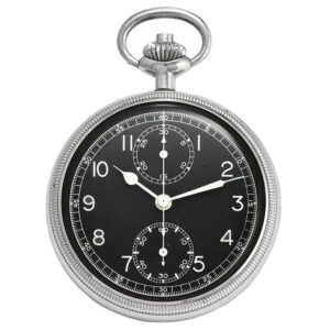 Swiss stainless steel chronograph military watch Circa 1960