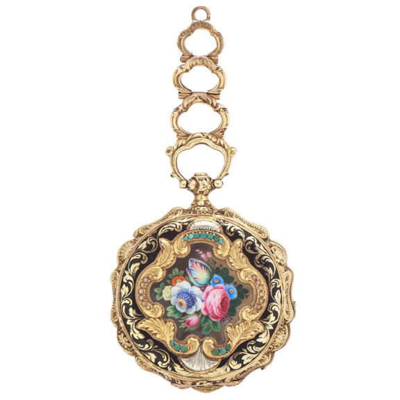 Swiss gold lady's watch made for the Islamic market Circa 1840