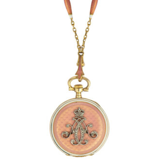 Swiss/French gold Belle Epoque pendant watch Circa 1915