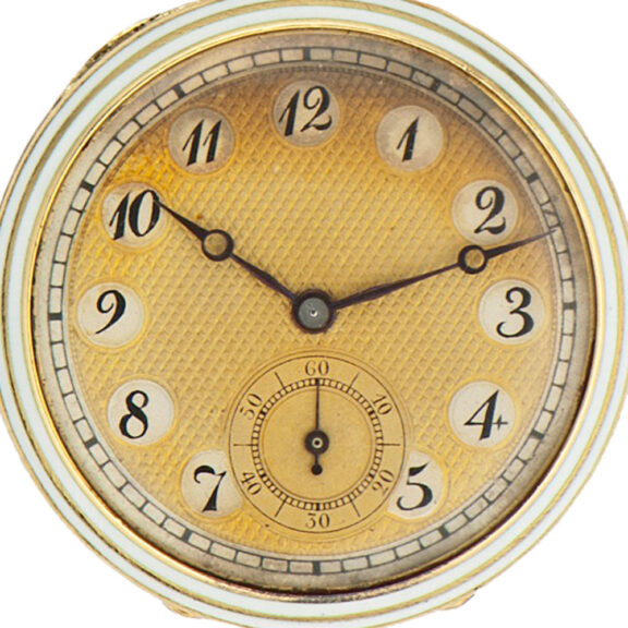 Swiss/French gold Belle Epoque pendant watch Circa 1915 Swiss/French gold Belle Epoque pendant watch Circa 1915