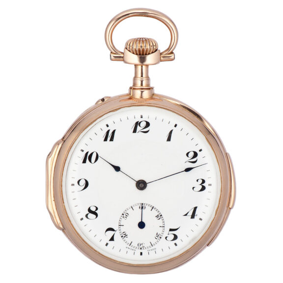 Swiss 18K gold quarter repeating pocket watch Circa 1900