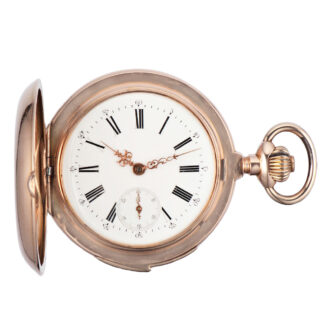 Swiss 14K gold minute repeating pocket watch Circa 1880