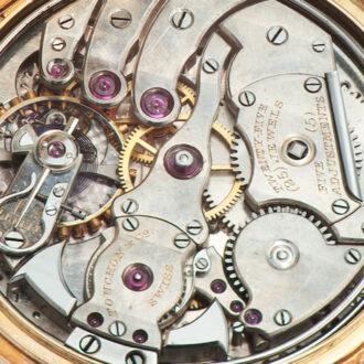 Swiss yellow gold minute repeating pocket watch Circa 1919