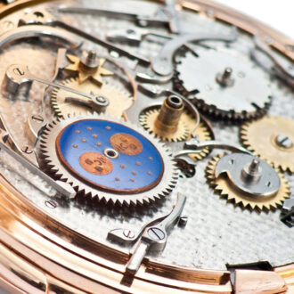 Fine Swiss pink gold minute repeater with chronograph Circa 1890