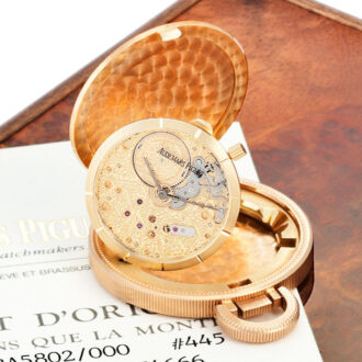 Swiss gold watch in US 20 Dollar gold coin dated 1875 Circa 1987
