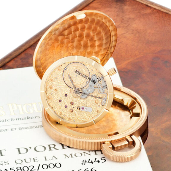 Swiss gold watch in US 20 Dollar gold coin dated 1875 Circa 1987