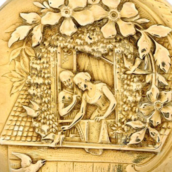 Swiss gold hunter made for the South American market Circa 1915 Swiss gold hunter made for the South American market Circa 1915