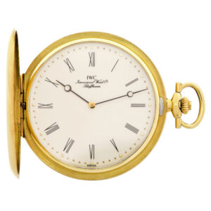 Swiss 18 Carat yellow gold hunting cased dress watch Circa 1980