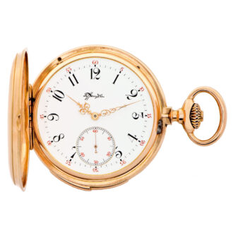Swiss pink gold five-minute repeating pocket watch Circa 1885