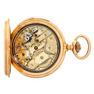 Swiss pink gold five-minute repeating pocket watch Circa 1885