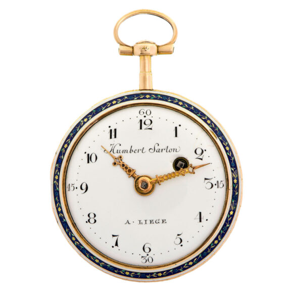 Belgian decorative gold, enamel and diamond watch Circa 1790 Belgian decorative gold, enamel and diamond watch Circa 1790
