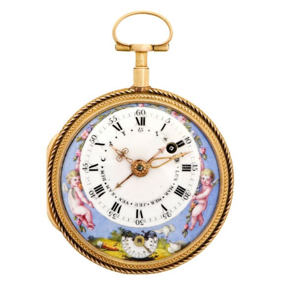 Swiss gold watch made for the French market Circa 1780