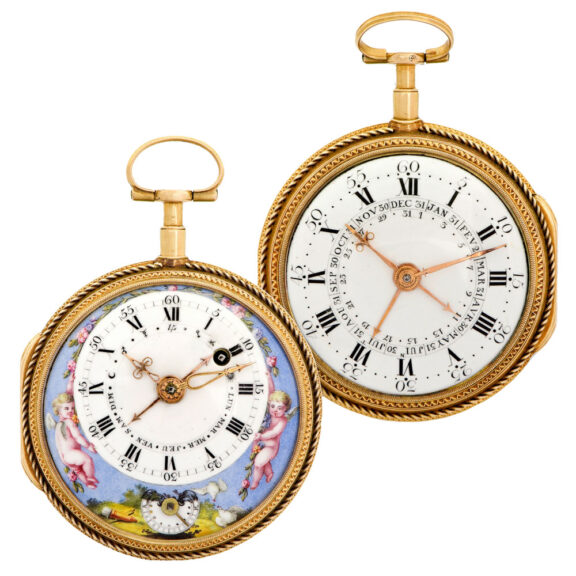 Swiss gold watch made for the French market Circa 1780 Swiss gold watch made for the French market Circa 1780