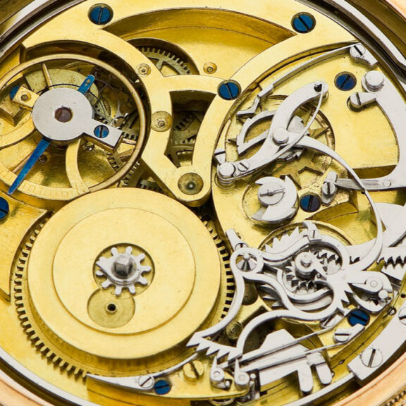 Swiss 18K gold quarter repeating carillon pocket watch Circa 1805 Swiss 18K gold quarter repeating carillon pocket watch Circa 1805