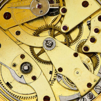 Fine Swiss 18K gold quarter repeating pocket watch Circa 1840 Fine Swiss 18K gold quarter repeating pocket watch Circa 1840