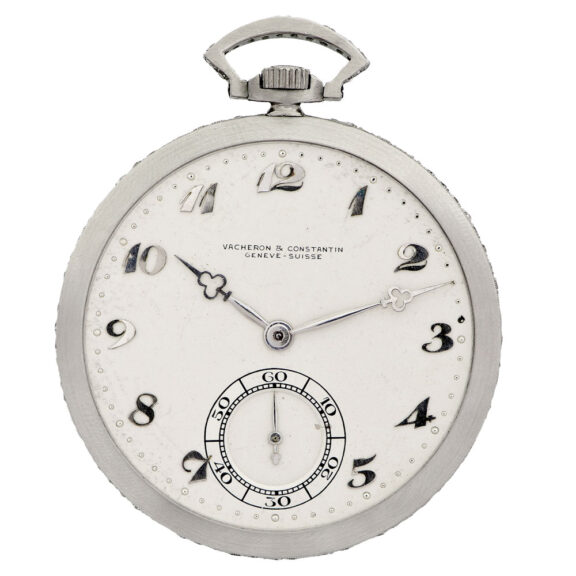 Elegant platinum and diamond-set dress watch Circa 1920 Elegant platinum and diamond-set dress watch Circa 1920
