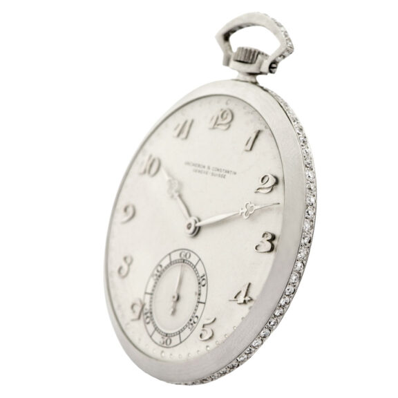 Elegant platinum and diamond-set dress watch Circa 1920 Elegant platinum and diamond-set dress watch Circa 1920