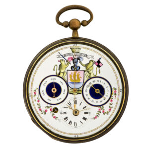 Large Swiss gilt-metal pocket watch with centre seconds Circa 1820