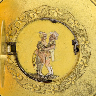 Swiss gold repeater with concealed erotic automaton Circa 1820