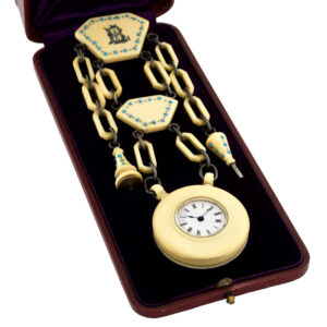 Unusual Swiss ivory cylinder pocket watch Circa 1860