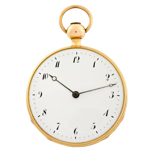 Large Swiss gold quarter repeating musical watch Circa 1820
