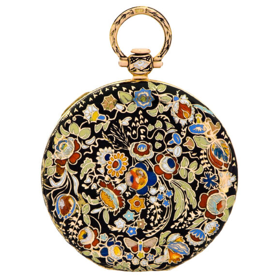 Charming French gold cylinder pendant watch Circa 1850