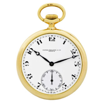 Swiss 18 Carat yellow gold extra lever pocket watch Circa 1918
