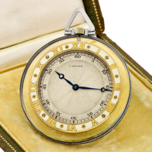 Swiss/French rock crystal open faced keyless watch Circa 1916