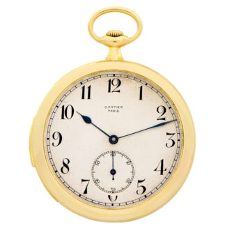 French gold and enamel minute repeating pocket watch Circa 1915