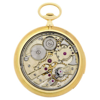 French gold and enamel minute repeating pocket watch Circa 1915