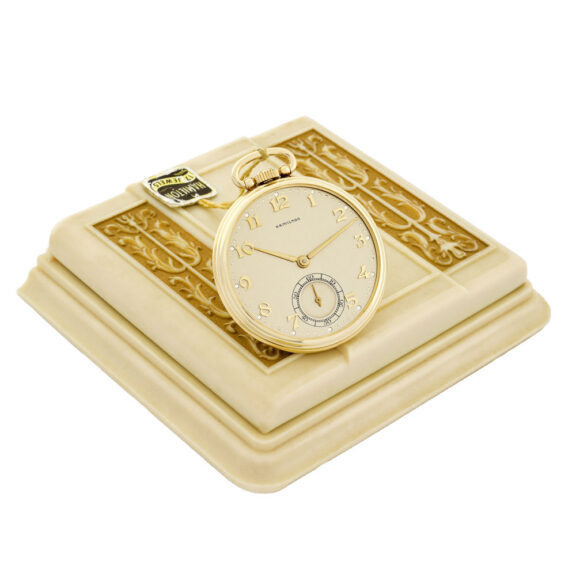 Historically interesting American 14K gold pocket watch Circa 1947 Historically interesting American 14K gold pocket watch Circa 1947