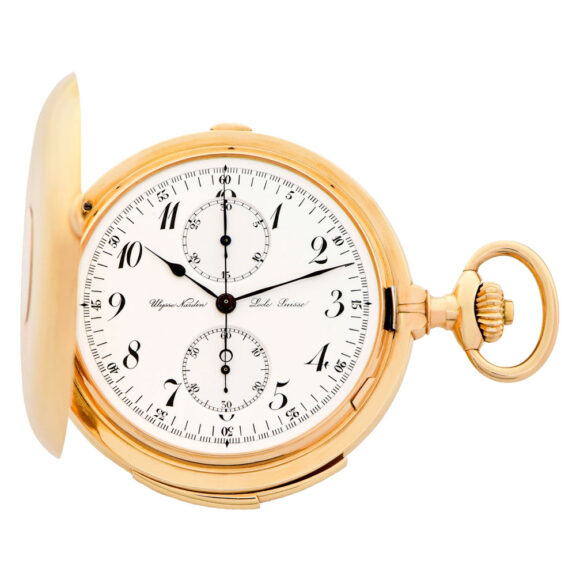 Large Swiss gold minute repeating pocket watch Circa 1920