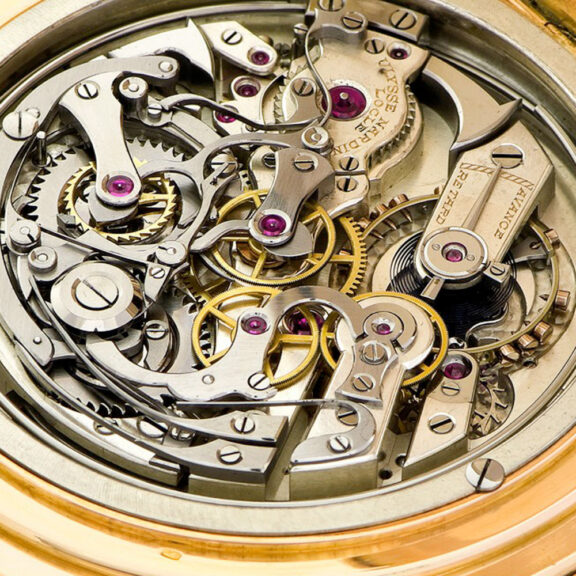Large Swiss gold minute repeating pocket watch Circa 1920