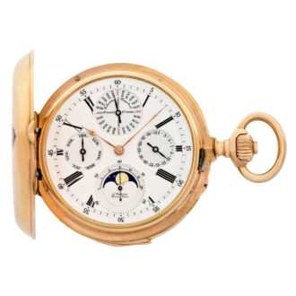 Attractive Swiss gold repeater with six complications Circa 1851