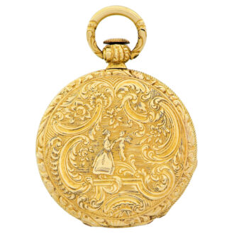 Very small Swiss 18K yellow gold lady's pendant watch Circa 1850