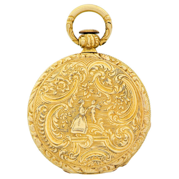 Very small Swiss 18K yellow gold lady's pendant watch Circa 1850
