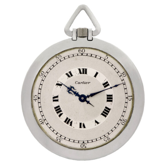 French platinum and enamel keyless dress watch Circa 1925 French platinum and enamel keyless dress watch Circa 1925