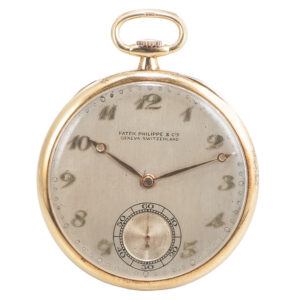 Swiss gold dress watch with gold Breguet numerals Circa 1928