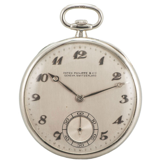 Swiss 18 carat white gold keyless dress watch Circa 1926