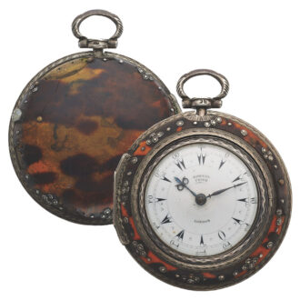 English silver triple-cased watch made for the Islamic market Circa 1838