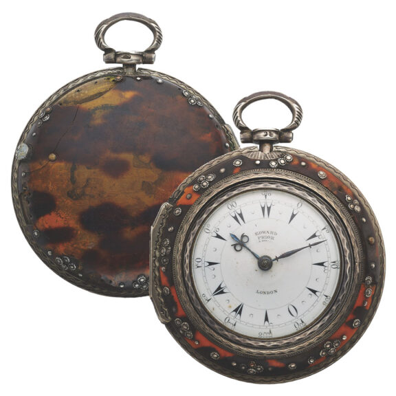 English silver triple-cased watch made for the Islamic market Circa 1838